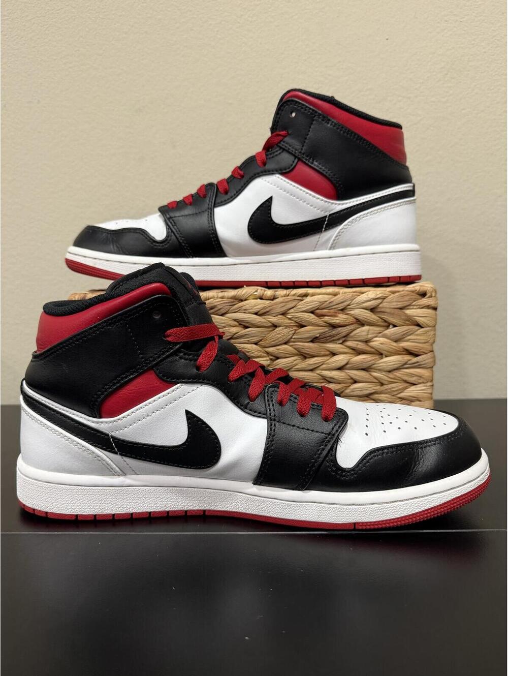 Size 11 - Air Jordan 1 Mid “Gym Red Black Toe” - Picture 2 of 6